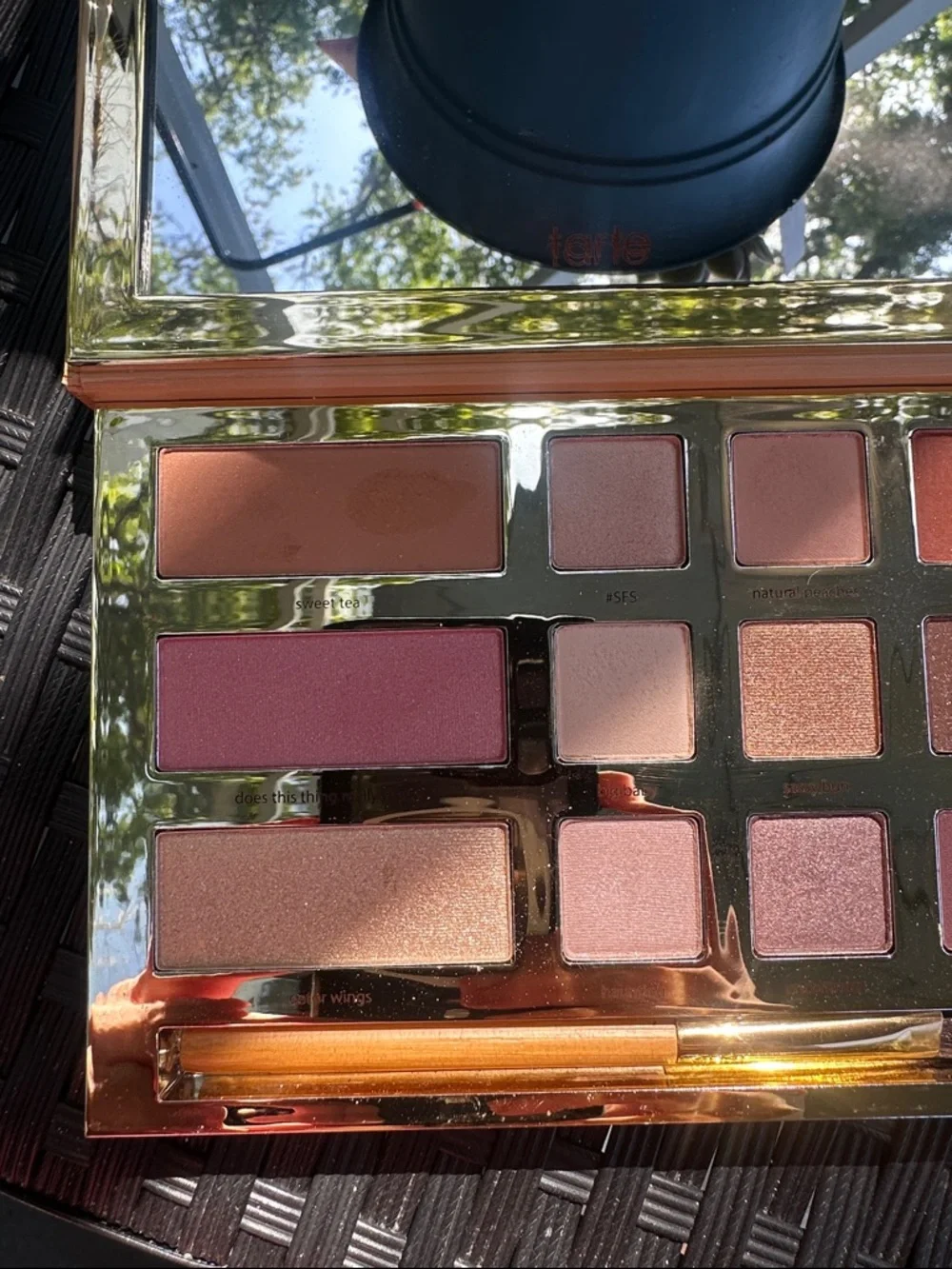 tarte Pink & Neutral Eyeshadow Palette with Gold Trim - Picture 3 of 6